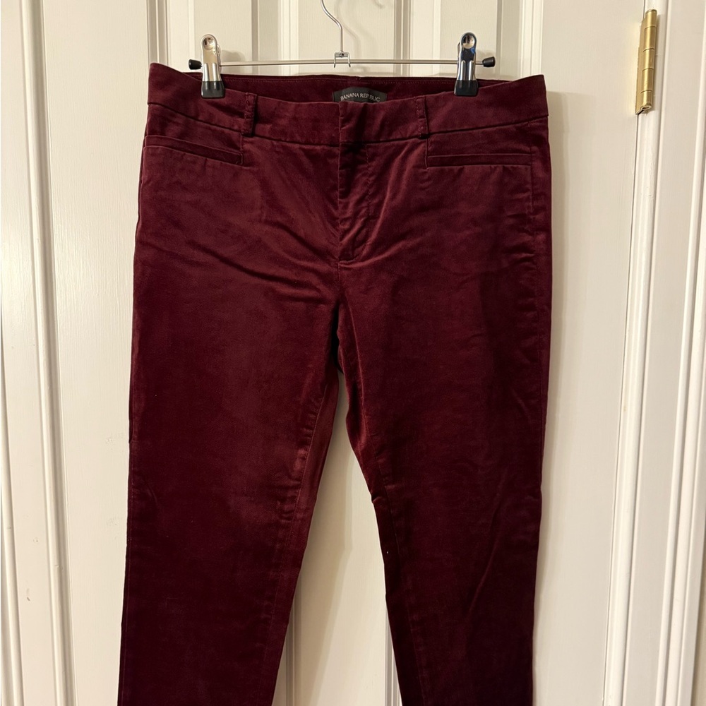 Banana Republic velvet pant size 4 regular
